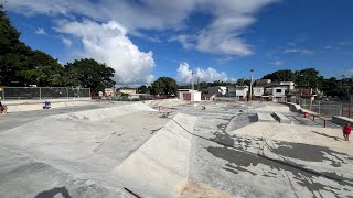 Visitando Juncos Skatepark vespa puertorico review skateboarding skatepark patineta scooter [upl. by Edette]