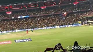 quotWe Want Dhoniquot Chants At Chinnaswamy Stadium  Dhoni Entrance  RCB vs CSK [upl. by Gweneth]