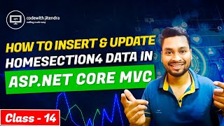 How to Insert and Update Home Section4 data in Asp net Core MVC Class 14 csharp coding dotnet [upl. by Irfan924]