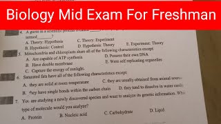 Biology mid exam for freshman [upl. by Riocard217]