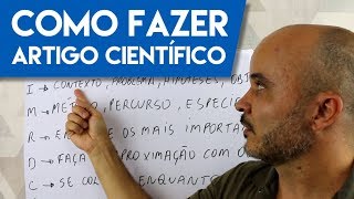 Como fazer um artigo científico – TCC Mestrado e Doutorado [upl. by Nonnahc]