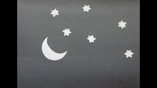 Make Moon and Stars By Cut And Paste Paper Craft Activity [upl. by Sender]