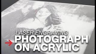 Laser Engraving Photo on Acrylic  Photograph Engraving [upl. by Christianity]