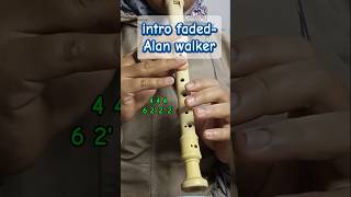 Not angka recorder intro FafedAlan walker shorts [upl. by Eirallam896]