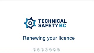 Renewing your Licence with Online Services  Technical Safety BC [upl. by Arraeis]