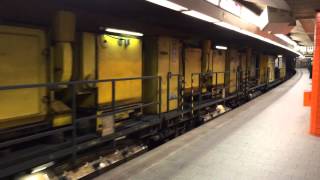 Spenozug auf der UBahn Nürnberg am Plärrer auf Gleis 1 Aufgenommen am 190214 [upl. by Calandra]