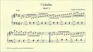 Beethoven 7 Ländler WoO 11 No 5 [upl. by Aicerg422]