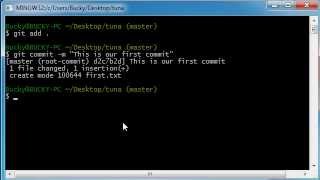 Git Tutorial  4  Commit [upl. by Irmine174]