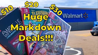 Walmart Video Game Clearance Markdowns Are Amazing This Week Retail Video Game Hunting For Deals [upl. by Zacharia179]