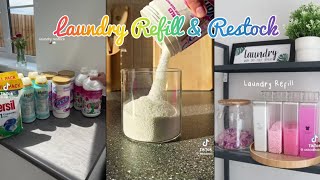 Satisfying Laundry Refill amp Restock Asmr TikToks 💫tiktok restock refill cleaningmotivation [upl. by Leiahtan567]