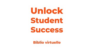 Bibliothèque virtuelle – Unlock Student Success [upl. by Iarahs]