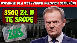 Świetna wiadomość W środę ZUS wypłaci emerytom 3500 zł – sprawdź jak je otrzymać [upl. by Bryna]