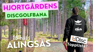 HJORTGÅRDENS Discgolfbana i Alingsås  Kan jag slå mig in på Udisc topplista [upl. by Henricks]