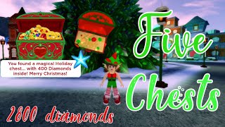 5 Christmas Chest Locations in Roblox Royale High [upl. by Aidas]