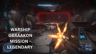 Halo Infinite Warship Gbraakon on Legendary diificulty with Bandana skull [upl. by Kurtis]