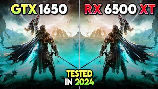 GTX 1650 vs RX 6500 XT  New Games Tested in 2024 [upl. by Couchman]