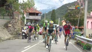 Pelea Vuelta España Fight Vuelta Spain Brambilla vs Rovny HD [upl. by Attenauqa]