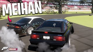 Drifting NEW MEIHAN Custom DRIFT TRACK in Forza Horizon 5 [upl. by Valorie]