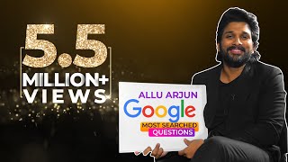 Allu Arjun answers Googles most searched questions in his SignatureStyle AlaVaikunthapurramuloo [upl. by Imotih943]