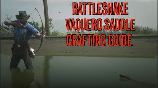 Red Dead Redemption II Rattlesnake Vaquero Saddle Crafting Guide [upl. by Seigel411]