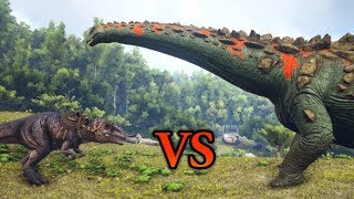 FULL IMPRINT GIGA vs TITANOSAUR  ARK Survival Evolved  Cantex [upl. by Avra]