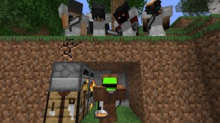 Minecraft Speedrunner VS 4 Hunters [upl. by Stu]