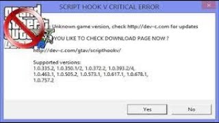 Script Hook V Update fixGta V after update issue [upl. by Juno]