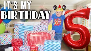 Michaels 5th Birthday Party and a HUGE Surprise Gift [upl. by Hajan]