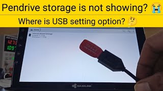 USB Settings USB not detecting when youre connecting Where is USB setting in Android car stereo [upl. by Artemisa165]