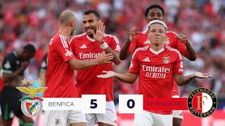 BENFICA 5 x 0 FEYENOORD  GOLOS PREEPOCA [upl. by Phyllida179]