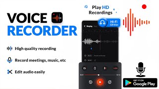 Best Voice Recorder Application For Android In 2024  Voice Recorder amp Voice Memos Application [upl. by Hilar]