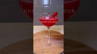 Cherry Gin Sour🍒 gincocktails cocktails summerdrinks [upl. by Shabbir]