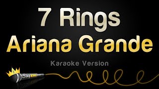 Ariana Grande  7 Rings Karaoke Version [upl. by Divod127]