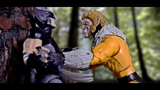 XMen  Wolverine Vs Sabretooth Stop Motion [upl. by Afatsum]