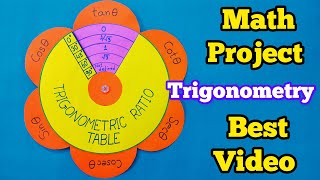 Maths Working modelTrigonometric Ratio tableTrigonometric ratio modelmathsprojectproject👍 [upl. by Sheeb]