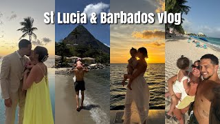 Wedding in St Lucia then to Barbados Carribbean DREAM  Vlog [upl. by Aratehs98]