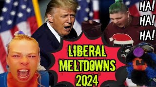 Liberal MELTDOWNS Montage  Trump Defeats Kamala Election 2024 aftermath [upl. by Seuguh]