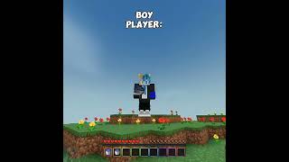 Girl vs Boy Minecraft minecraftshorts minecraft trikminecraft [upl. by Fini]