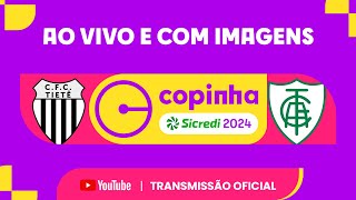 JOGO COMPLETO COMERCIAL FC TIETÊ X AMÉRICA FC SAF MGPRIMEIRA FASECOPINHA SICREDI 2024 [upl. by Yelsgnik]