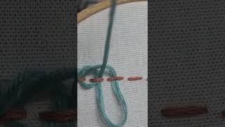 embroidery looped running stitchshortsshortsvideo [upl. by Wells]