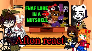 Aftons react to Fnaf lore in a nutshell gacha [upl. by Laenahtan]