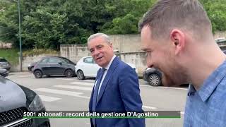 5001 abbonati record della gestione DAgostino [upl. by Zertnom]