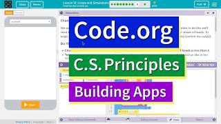 Loops and Simulations Lesson 129 Tutorial with Answers Codeorg CS Principles [upl. by Selle38]