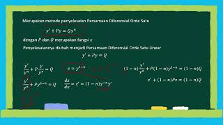 Persamaan Diferensial Bernoulli [upl. by Henrique352]