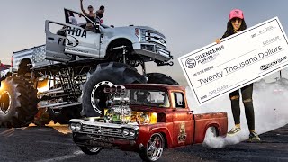 We Gave 25000 Out For Burnouts Florida Truck Meet 2024  Burnout Wars [upl. by Aneekas]