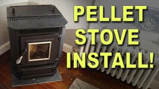 DIY Pellet Stove Installation [upl. by Roinuj]