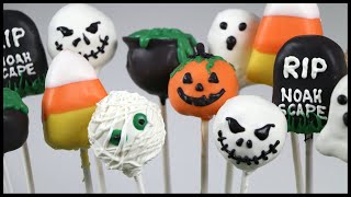 Halloween Cake Pops  Lots of Spooky Halloween Shapes [upl. by Shepp]