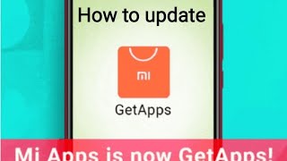 how to update mi getapps  Getapps kaise update kare [upl. by Thera]