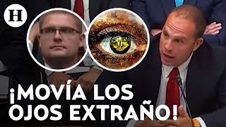 ¿Falso Presunto reptiliano se hace presente en audiencia sobre Ovnis en EU [upl. by Goulder798]