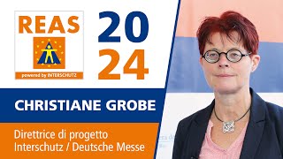 Intervista a Christiane Grobe direttrice di progetto di Interschutz  Deutsche Messe REAS2024 [upl. by Adina]